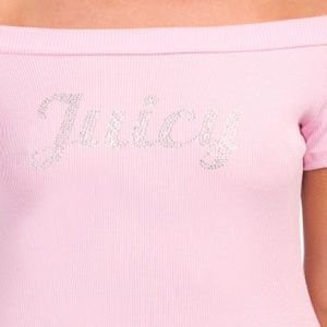 Juicy couture top pink off shoulder